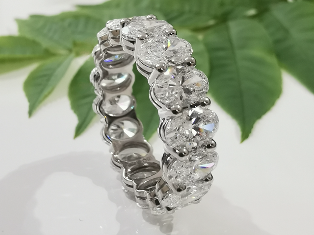 Oval Cut Diamond Eternity Ring